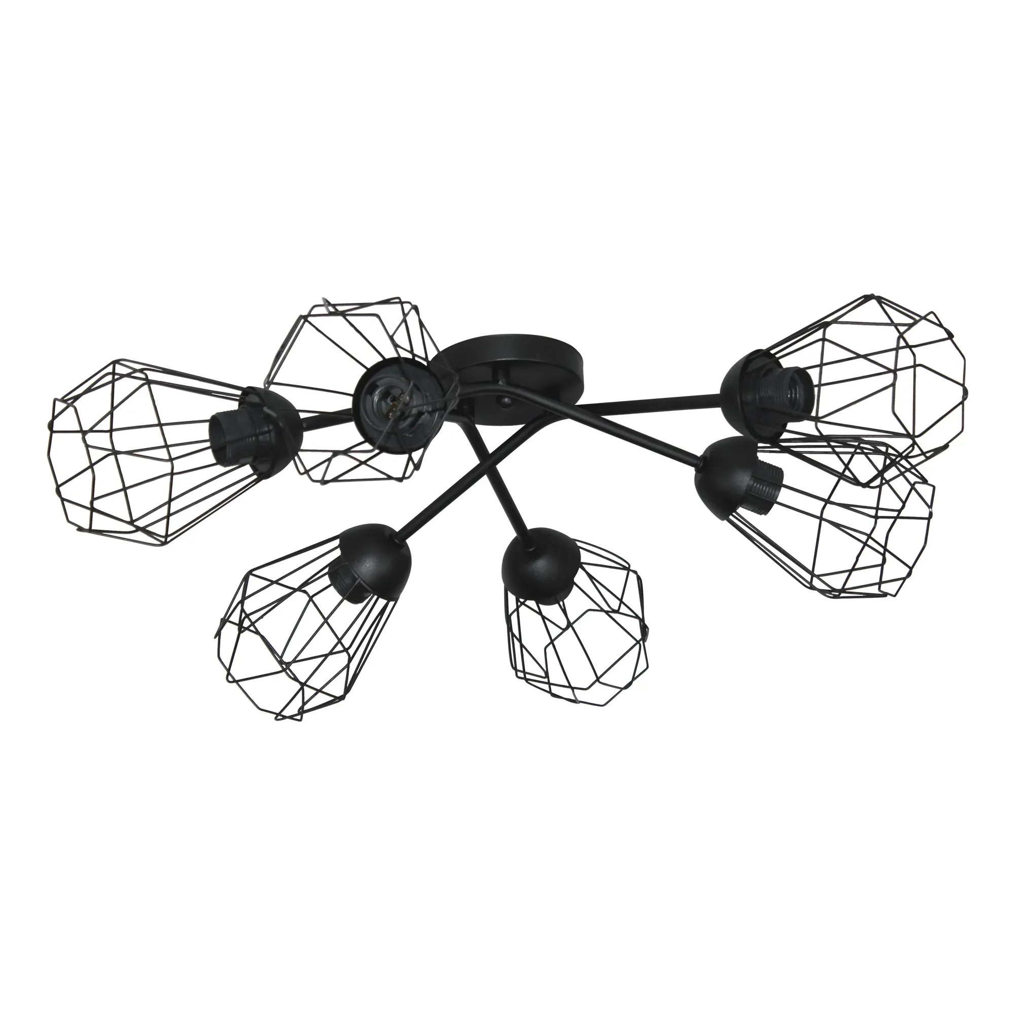 Светильник Кристаль 161 черн. муар НПБ 01-6х60-122 Е27  потолочный ЭЛЕТЕХ 1005405218