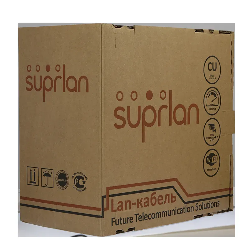 Витая пара SUPRLAN Standard F/UTP Cat.5e 4x2xAWG24 Cu нг(А)-LS In. 305м (RUS)