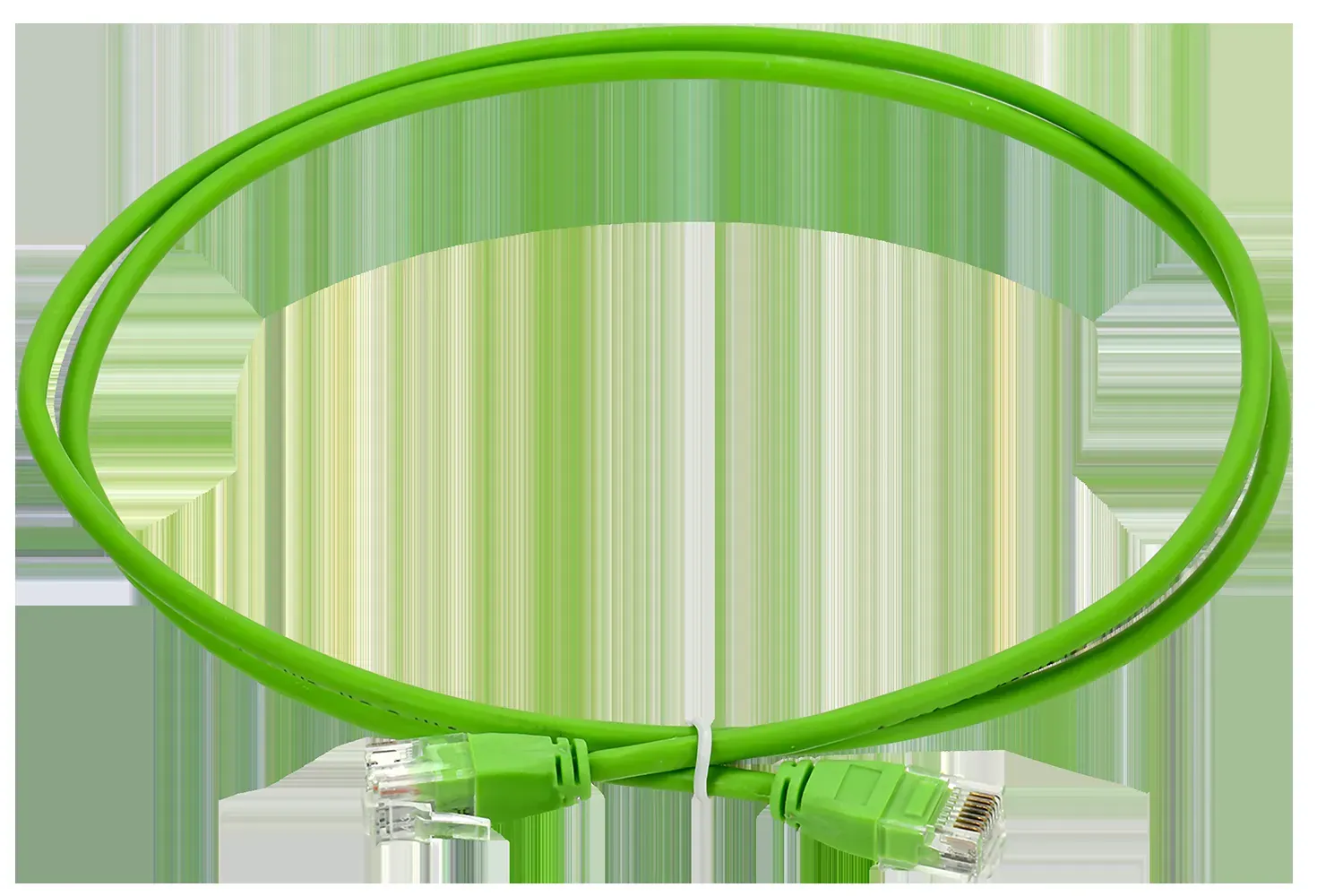 Патч-корд категории 6 UTP 5м slim без язычка зел.