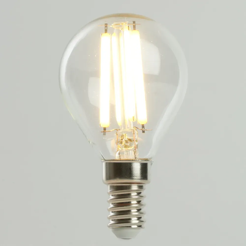 Лампа светодиодная LED 8вт Е14 теплый шар FILAMENT Feron.PRO