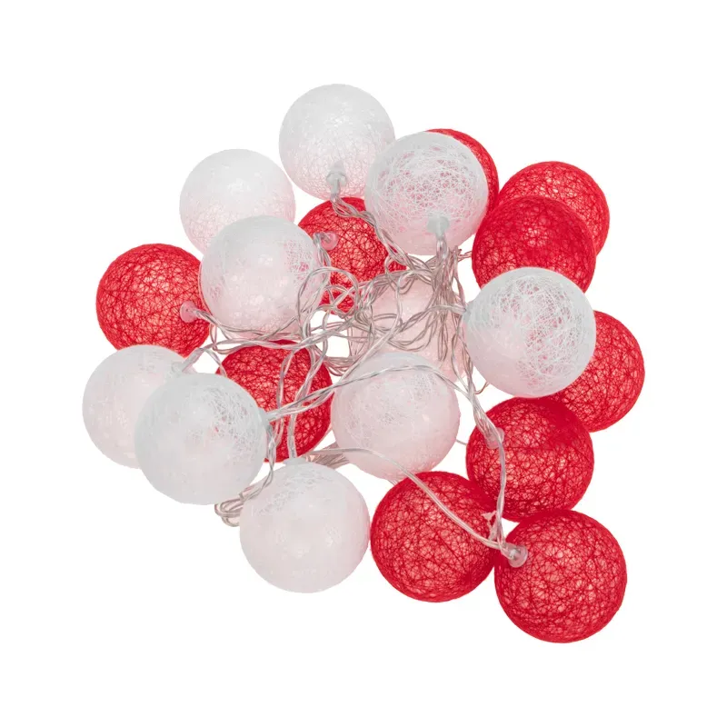 Фонарики тайские магия 3,5м 20LED прозрачный ПВХ теплый белый питание USB Neon-Night 304-007