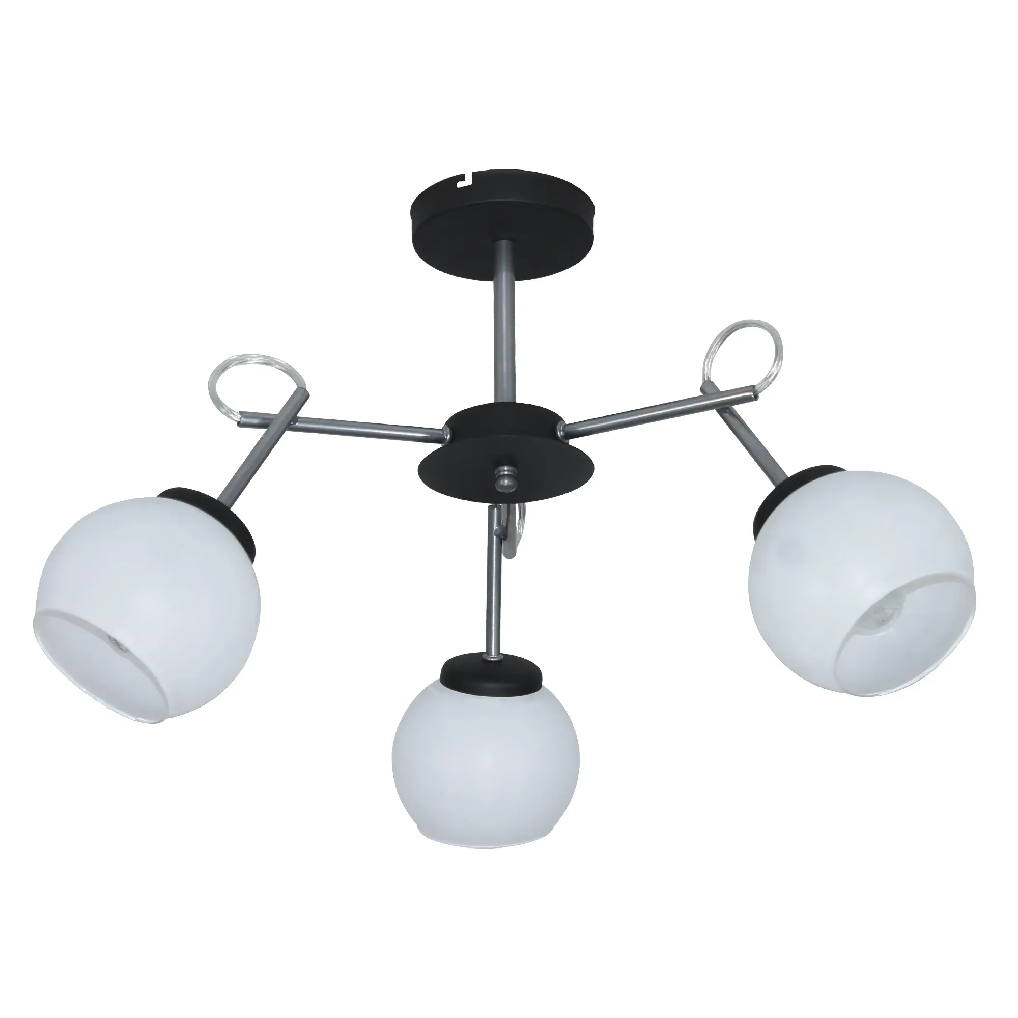 Светильник Блюз 131 черн.хром (Плафон 8330) НПБ 01-3х60-226 Е27 потолочный ЭЛЕТЕХ 1005405224