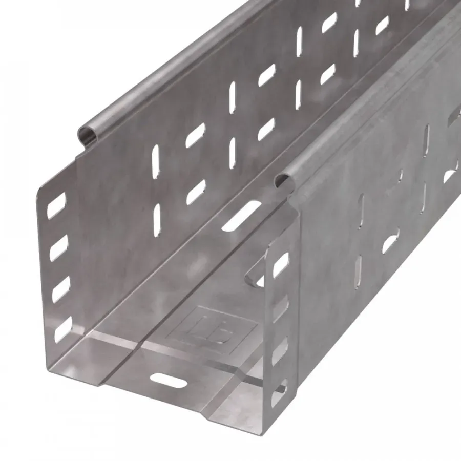 Лоток перфорированный стандарт inox (aisi 409) 100х100х3000 (0,7 мм) (6 м/уп) ПРОМРУКАВ PR16.2410