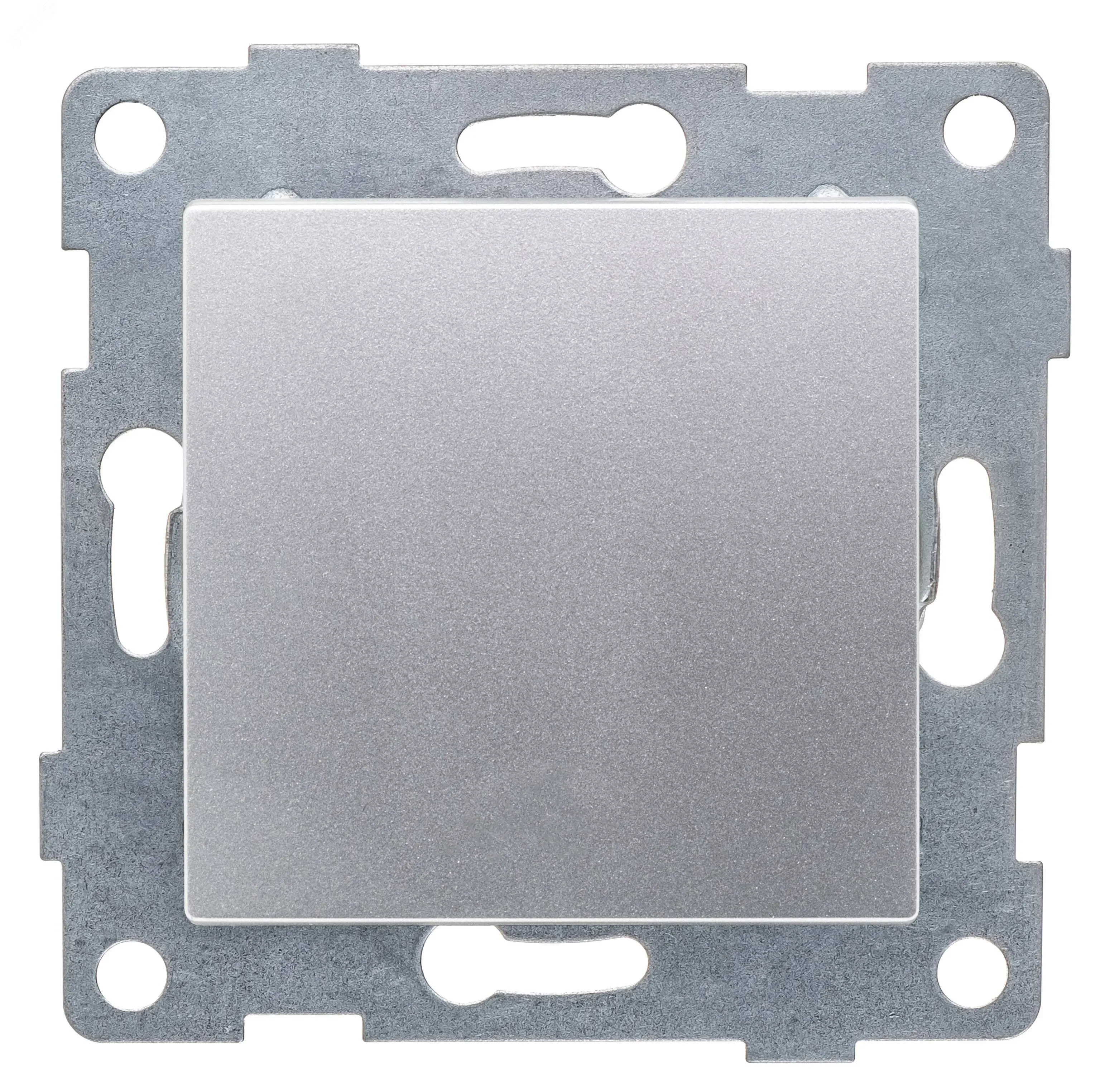 GUSI Ugra механизм выключателя 1кл., скрытая  установка,  10А, 250В. Цвет: серебро. GUSI Electric С11В1-004