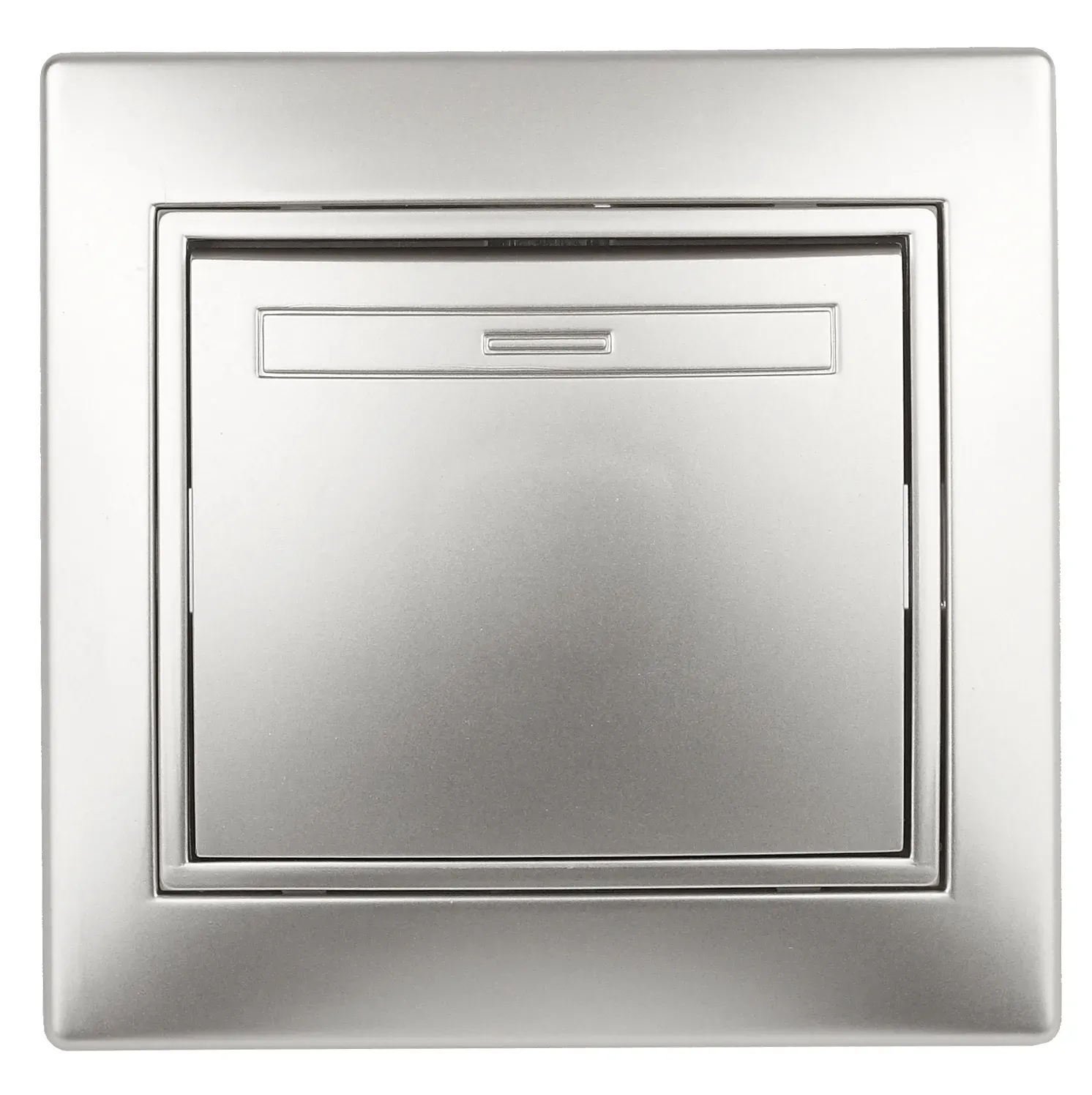 Выключатель Intro Plano 1-101-03 одноклавишный, 10А-250В, IP20, СУ, алюминий ЭРА Б0053723