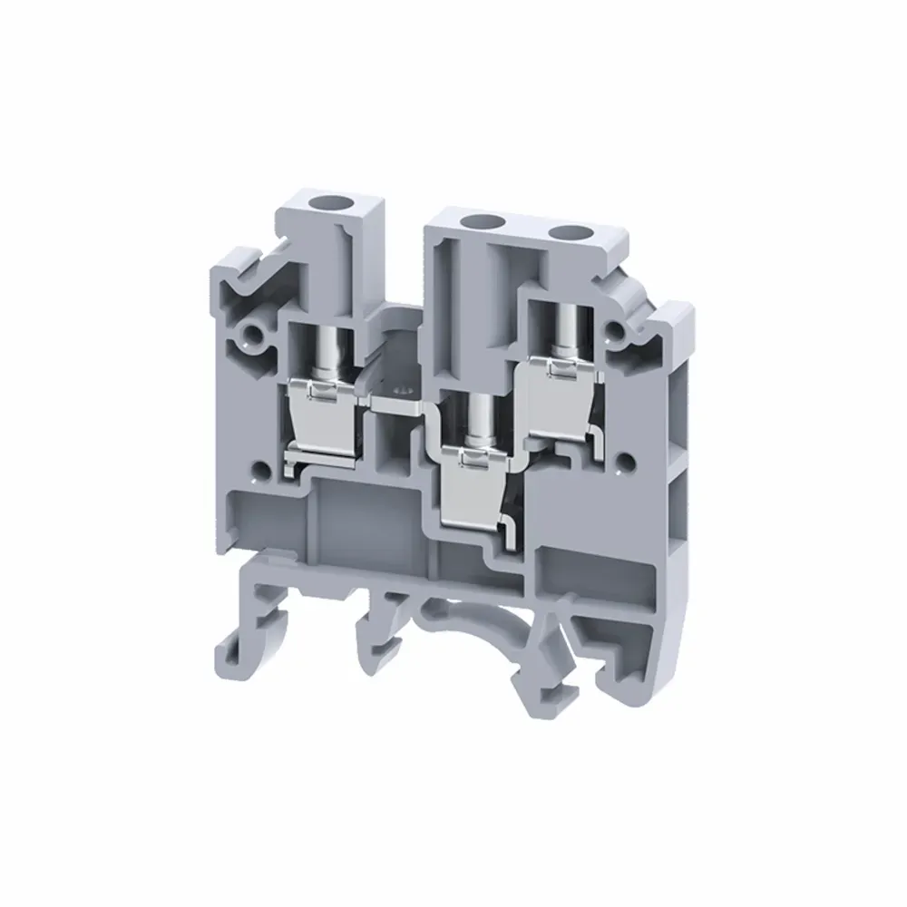 Клемма с тремя контактами винтовая OptiClip СMC-2,5-TRIPLET-(0,2-4)-I-серый КЭАЗ Optima (от-ка) 289829