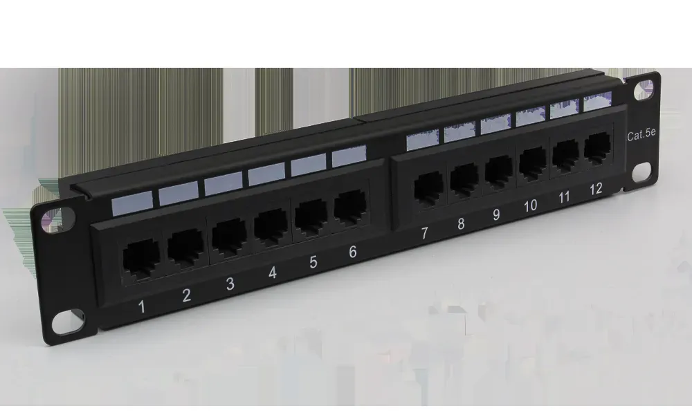 Патч-панель 10'. 12 портов RJ-45. UTP. 5e