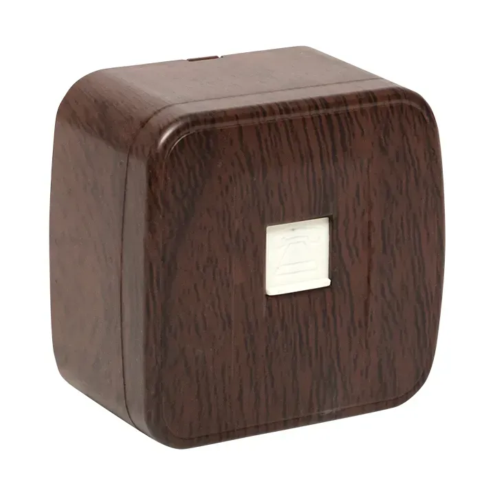 Розетка Phone 1-местная ОП Минск темное дерево EKF EGT01-034-40