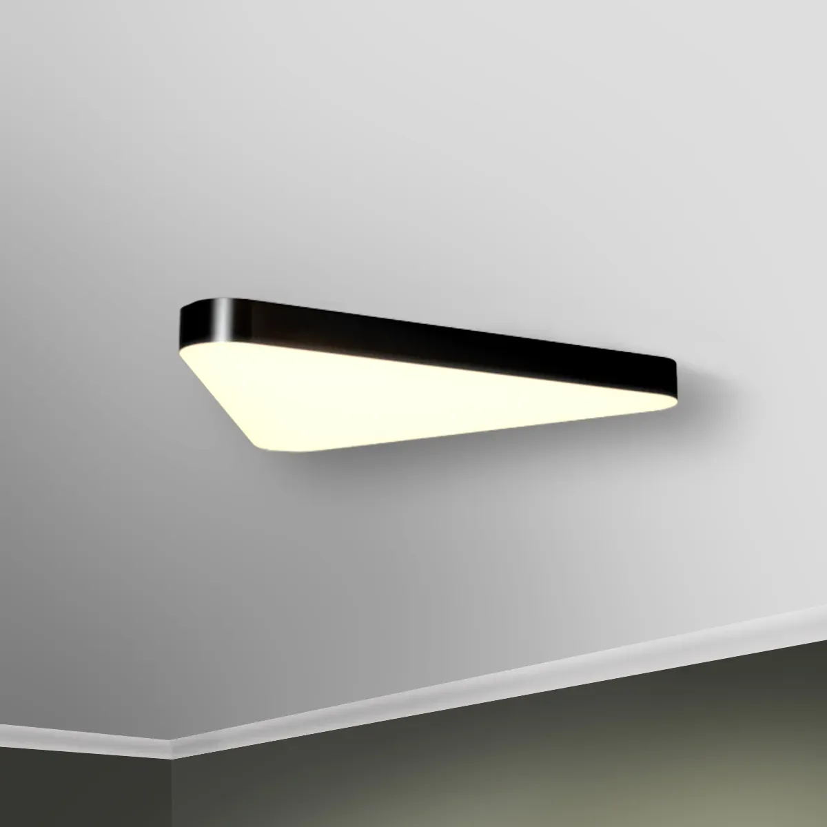 Светильник светодиодный RVE-LBX-TRIO-SOFT-400-N (Треугольник закругл. 400х356х100мм 12Вт Накладной 4000К Белый) RVElektro RVE00001273