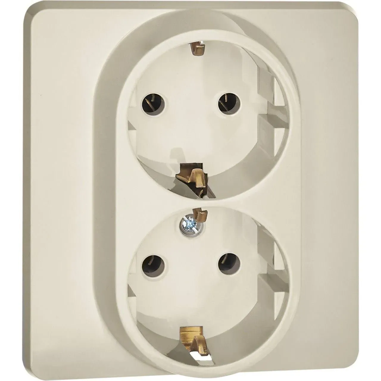 Розетка 2 x 2К+З немецкий стандарт 16 А 250 В~ INSPIRIA слоновая кость LEGRAND 673751