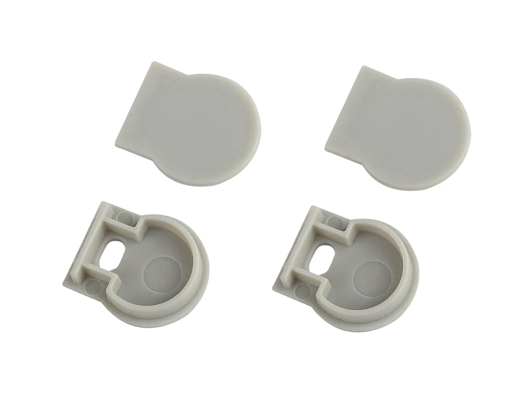 Набор заглушек 2420-3 профиля 2420 2шт глухие 2шт с отверстием ЭРА Б0062797