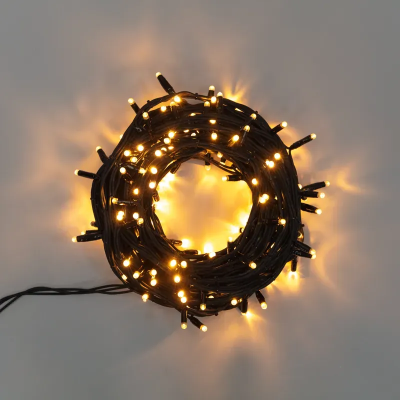 Гирлянда Твинкл Лайт 20 м, черный каучук, 240 диодов, тёплый белый Neon-Night 303-326