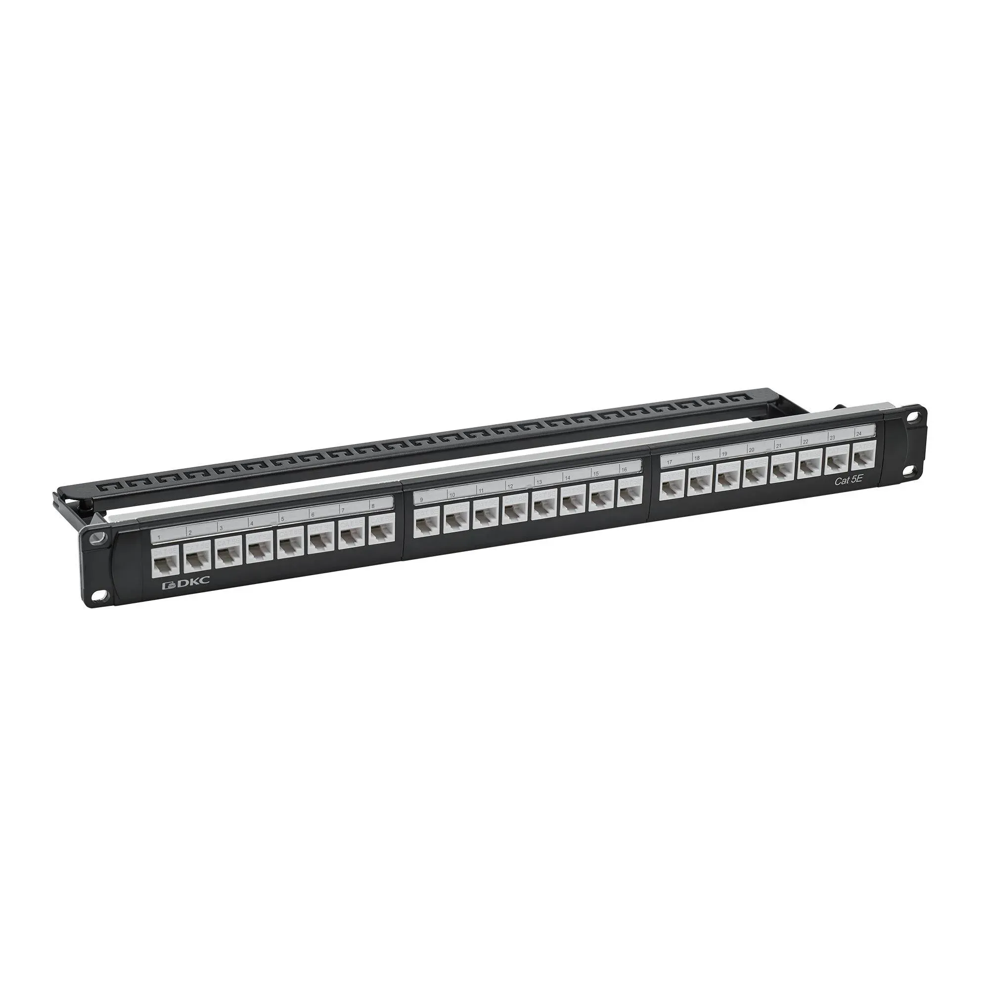 Патч-панель 19'',1U,CAT5E, 24 модуля RJ45, неэкранир ованная