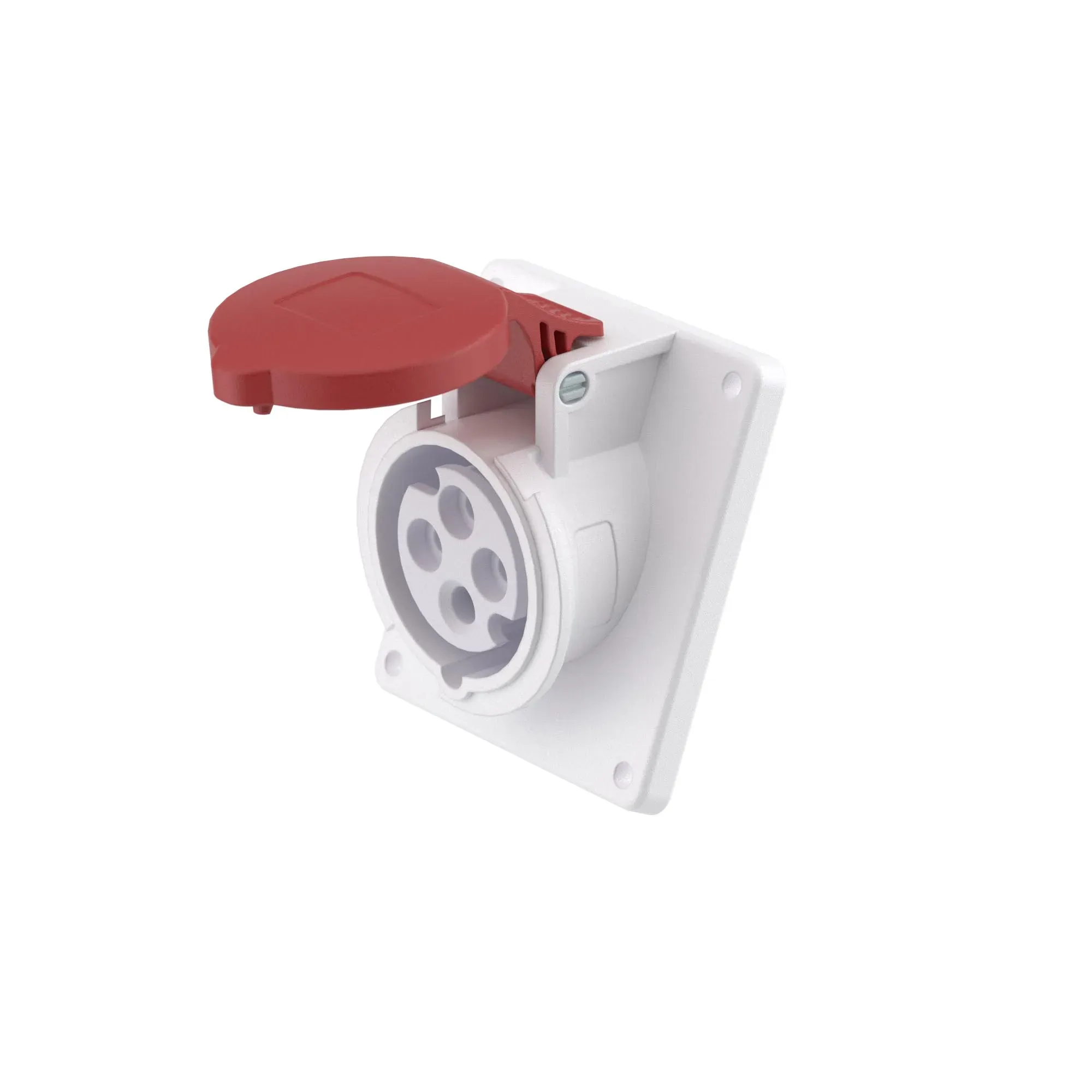 Розетка скрытой установки с наклоном  ip44 16а 3p+e 400в ДКС DIS4131666