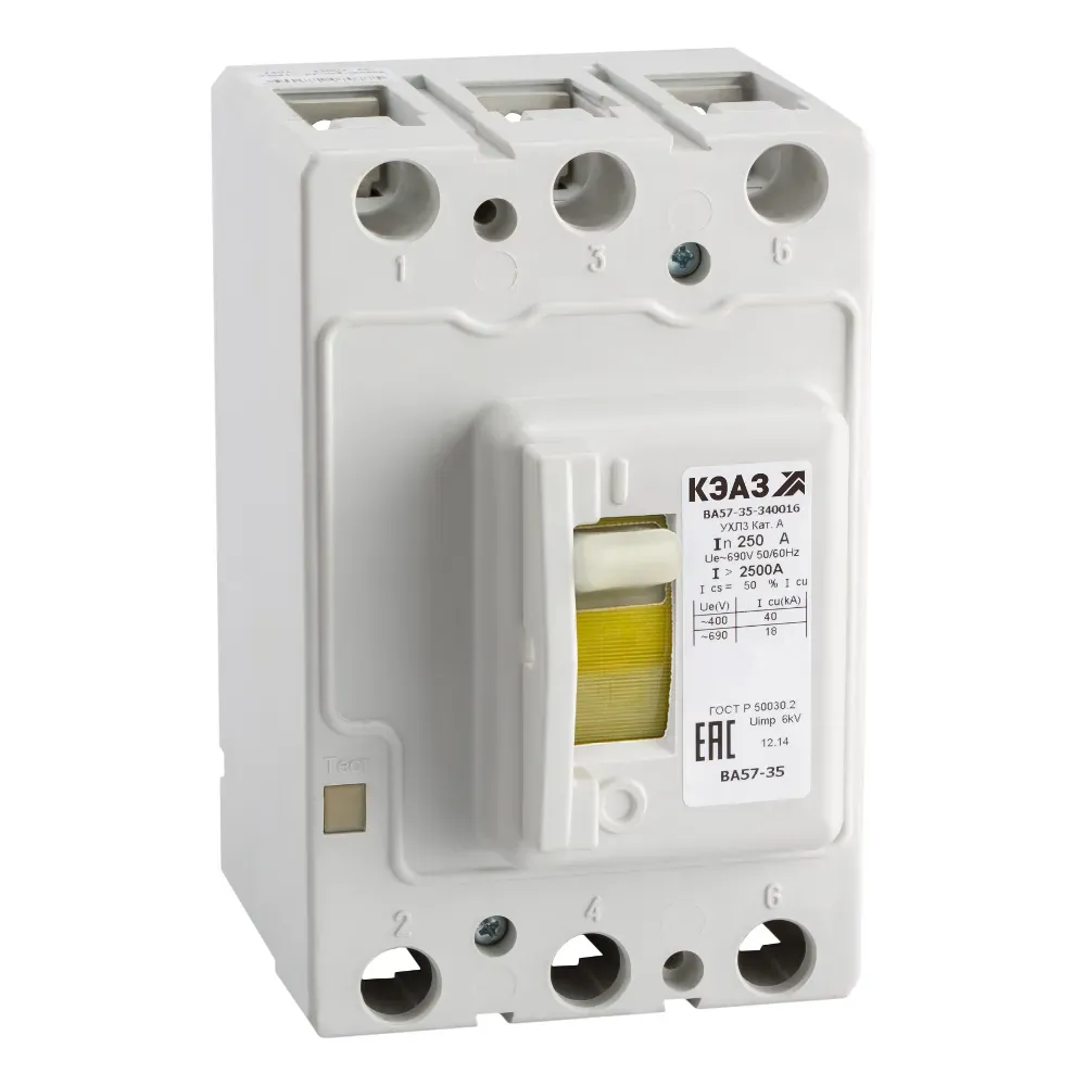 Выключатель автоматический ва57-35-340016-160а-2000-690ac-ухл3 КЭАЗ 108662