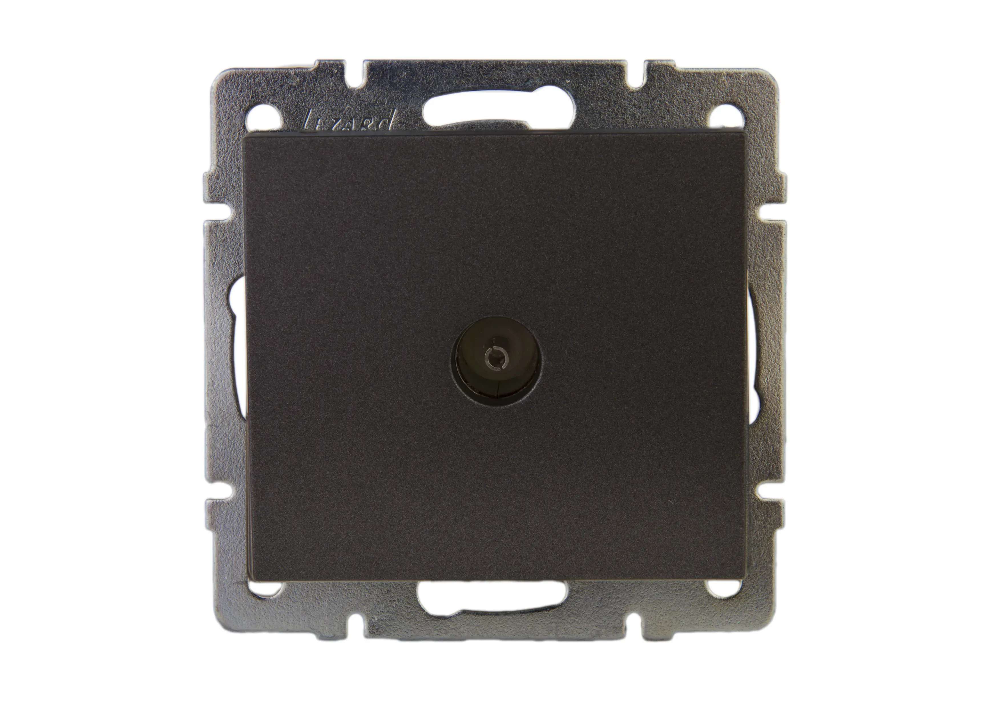 Розетка RAIN ТВ проходная черный графит матовый механизм Lezard 703-4188-129