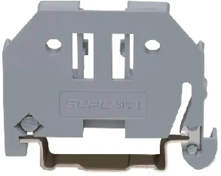 Стопор оконечный DIN35 зажимной, с доп. безвинтовым креплением SUPU 215203