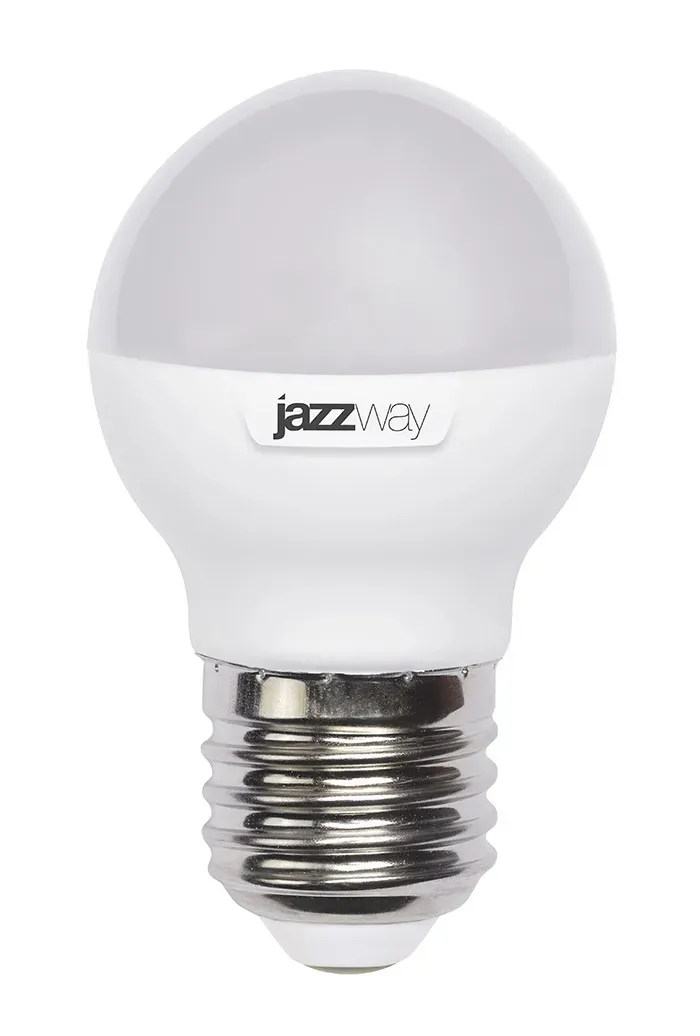 Лампа светодиодная led 7вт e27 4000к шар JAZZWAY 5018976