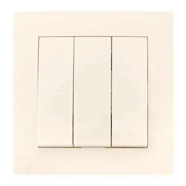 Валенсия выключатель 3-кл. 10А кремовый EKF EWV10-024-20