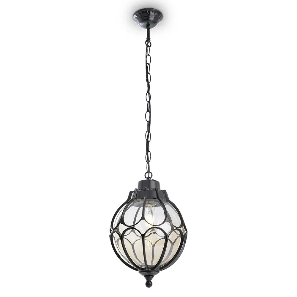 Светильник НСУ-60w цепь Е27 IP44 черный FERON 06345