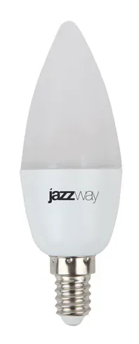 Лампа светодиодная led 8 вт 640лм 3000к белая е14 свеча jazzway JAZZWAY 5028470