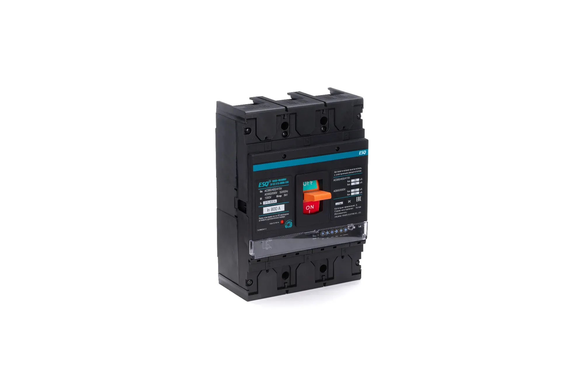 Выключатель автоматический ba 88-40/800m 3p e2 f 315-800a 70ka 400 ac ESQ 14.02.03.000005