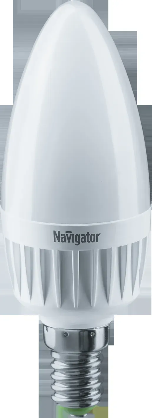 Лампа светодиодная led 7вт е14 диммируемая теплый матовая свеча NAVIGATOR GROUP 18741