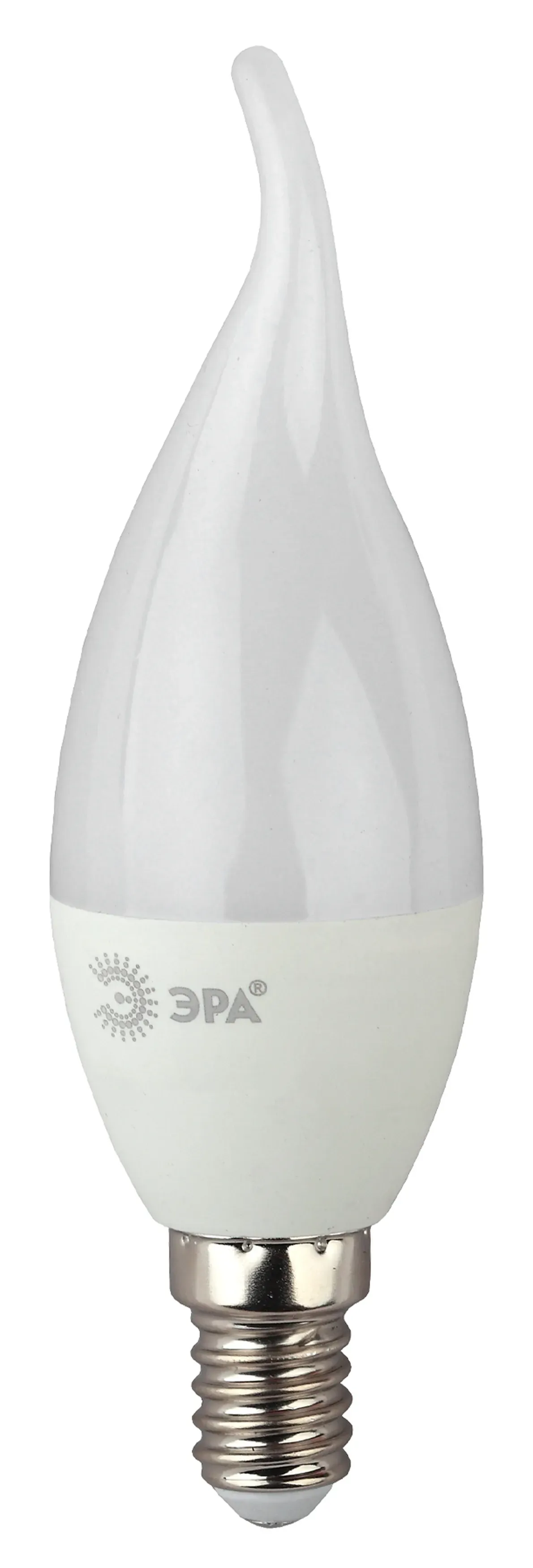 Лампа светодиодная red line led bxs-10w-827-e14 r e14 / е14 10вт свеча на ветру теплый белый свет ЭРА Б0051854