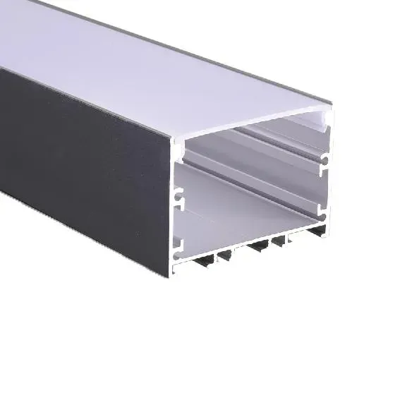 Профиль для светодиодной ленты PAL 5035-BLACK (комплект) накладной 2м анод.с подвесом  Jazzway   JazzWay 5058972