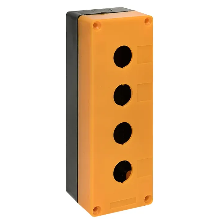 Корпус КП104 пластиковый 4 кнопки желтый EKF cpb-104-o