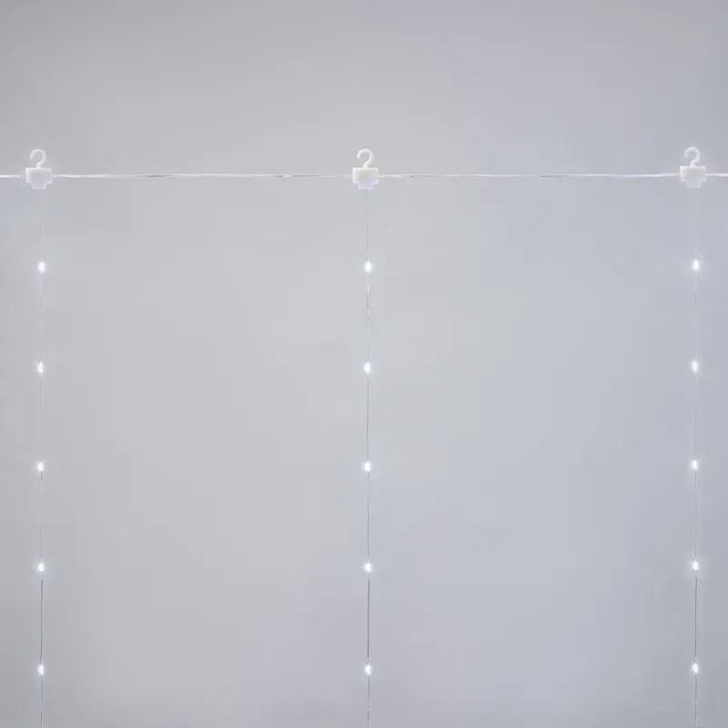 Гирлянда светодиодная дождь из росы 3х3м белый USB с пультом управления Neon-Night 315-985