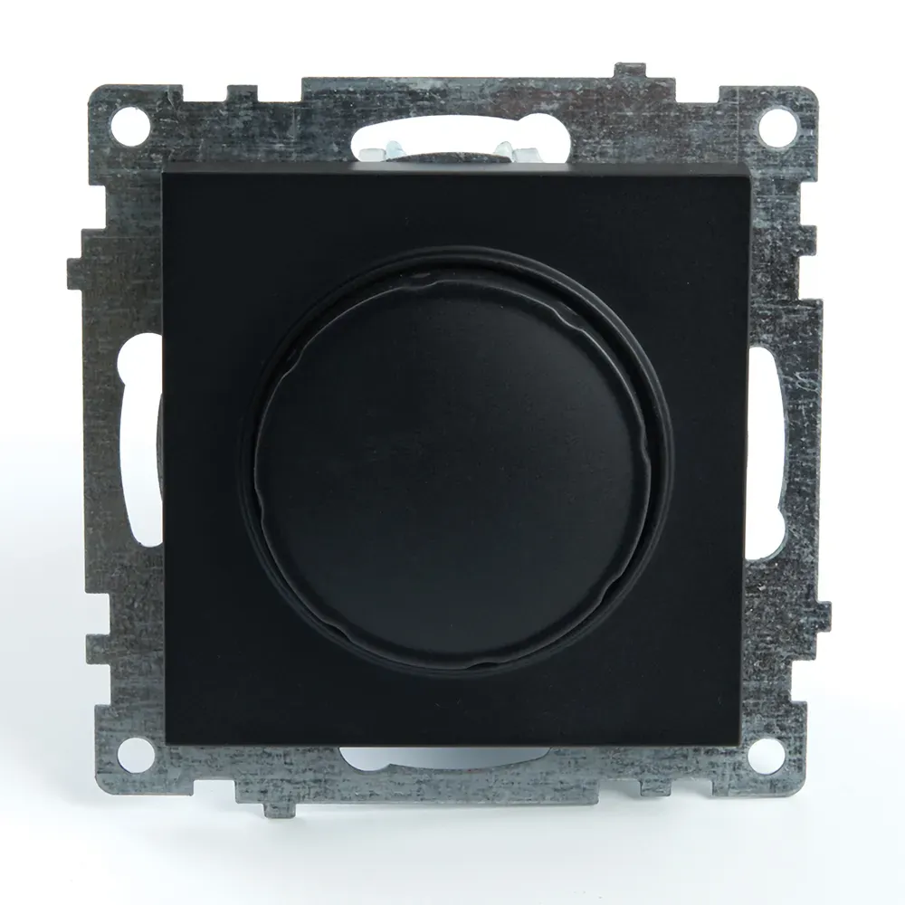 Выключатель диммирующий, серия Катрин, черный, FERON 39615