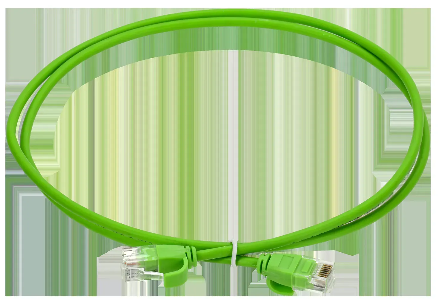 Патч-корд категории 6 UTP 5м slim язычок зел.
