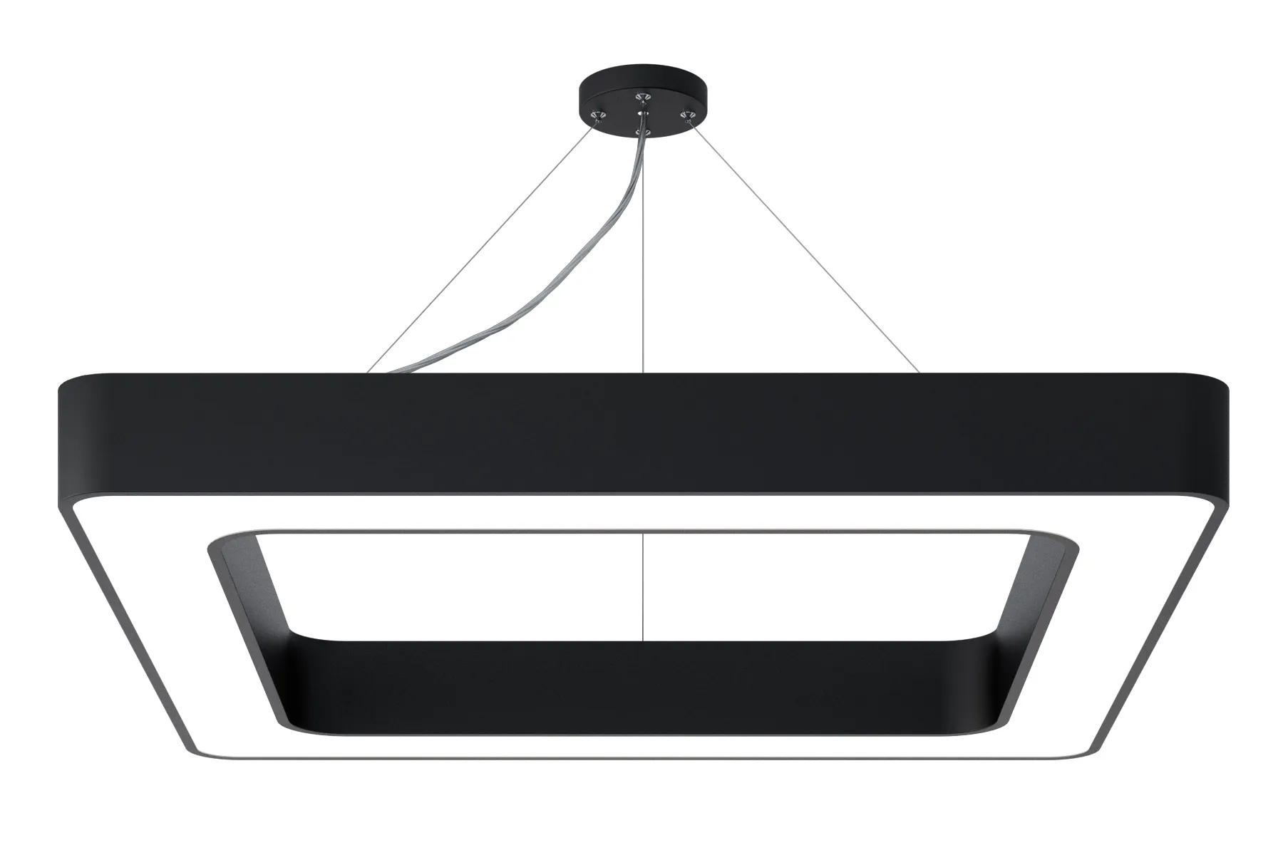 Светильник светодиодный Geometria Quadro SPO-162-B-40K-070 70Вт 4000К 4200Лм IP40 800*800*80 черный подвесной ЭРА Б0050585