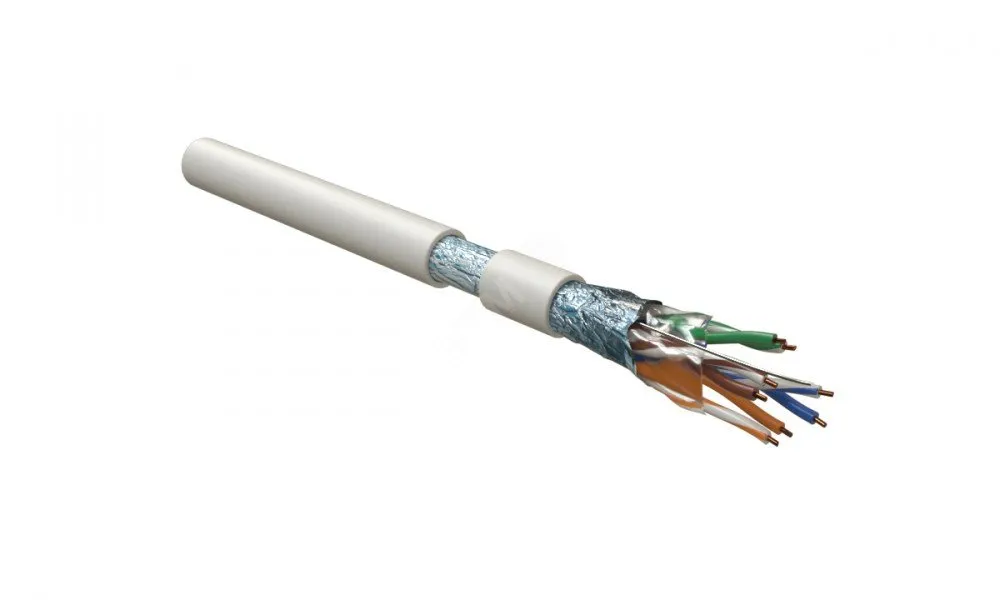 Витая пара F/UTP кат 5e 4 пары AWG24 solid IN LSZH нг(А)-HF белый 305м