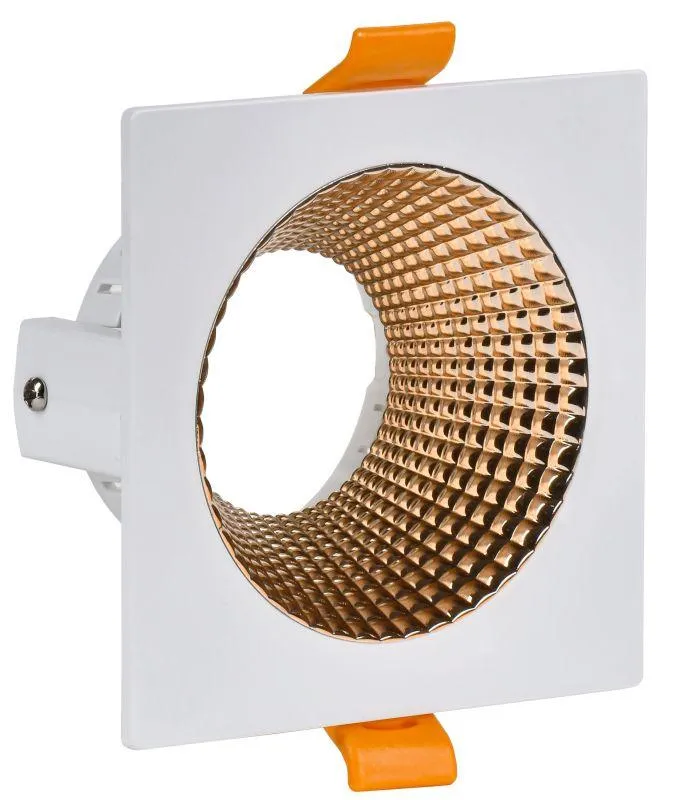 LIGHTING Светильник 4110 встраиваемый поворотный под лампу GU10 белый/золото пластик IEK IEK LT-UVB0-4110-GU10-1-K22