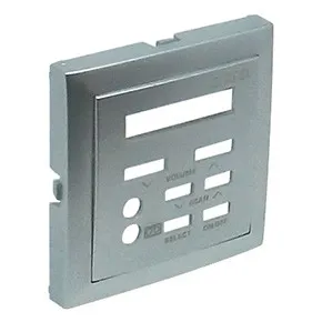 Efapel 90715 TAL Лицевая панель для одноканального модуля с FM-тюнером,будильником и ИК-управлением, алюм Efapel 90715 TAL