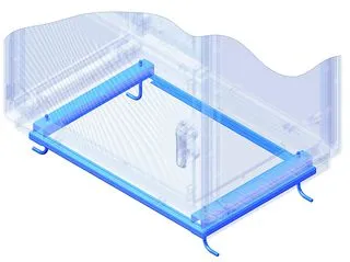 Рама для крепления шкафа к полу 330х580мм DKC 095775300