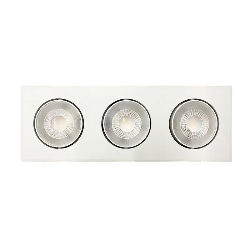 Светильник светодиодный ДВО-413 3x8W 4000K 55° белый карданный IP40  JazzWay JazzWay 5048379