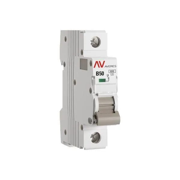 Выключатель автоматический av-6 1p 50a (b) 6ка averes EKF MCB6-1-50B-AV