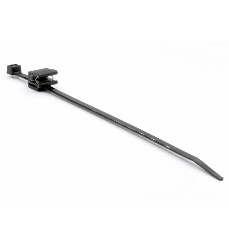 Хомут p6.6 с креплением на кромку до 3 мм, чёрный 4,8x200 ДКС 25315SR-EC