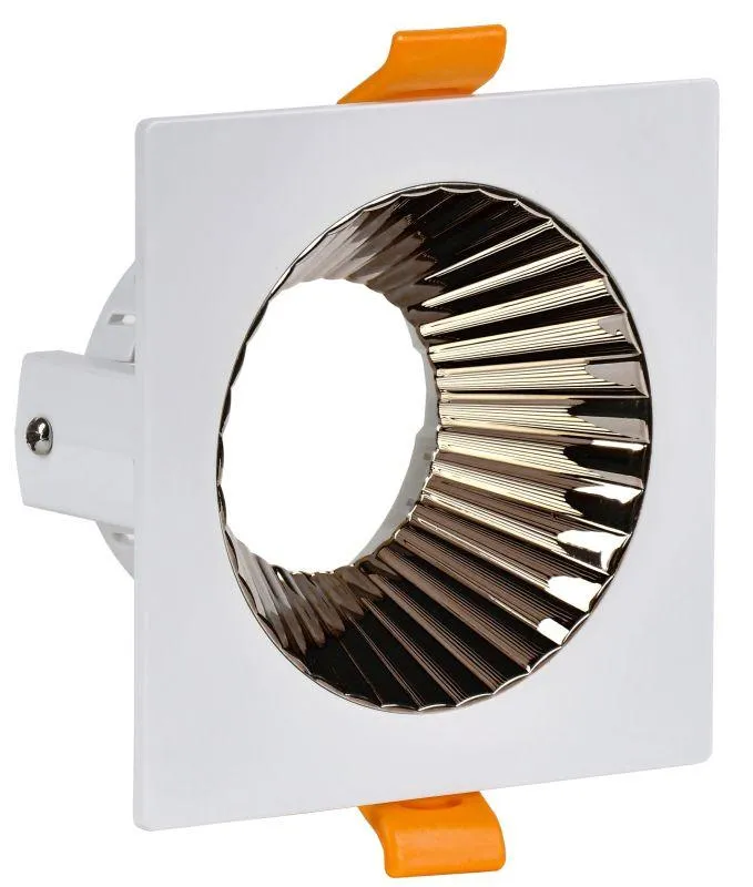 LIGHTING Светильник 4109 встраиваемый поворотный под лампу GU10 белый/шоколад пластик IEK IEK LT-UVB0-4109-GU10-1-K30