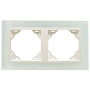 Efapel 90920 TCG Двойная рамка, стекло/лёд Efapel 90920 TCG