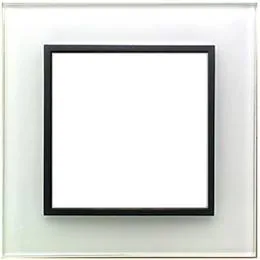 Ecoplast Рамка 1-постовая из натурального светлого стекла LK60 Экопласт 864111