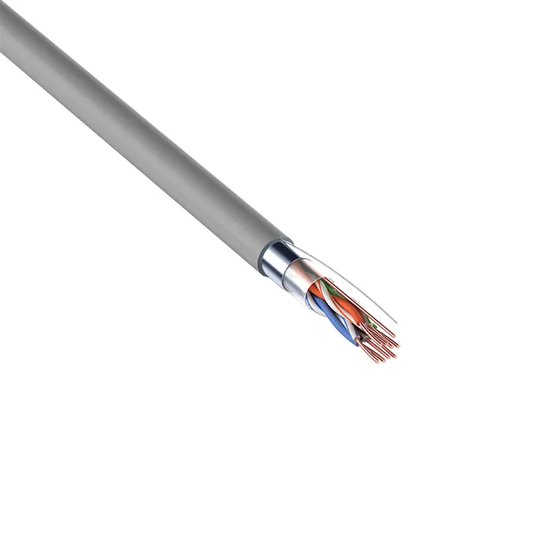 Кабель витая пара F/UTP категория 5 PVC 4PR 24AWG. внутренний серый 100 м,