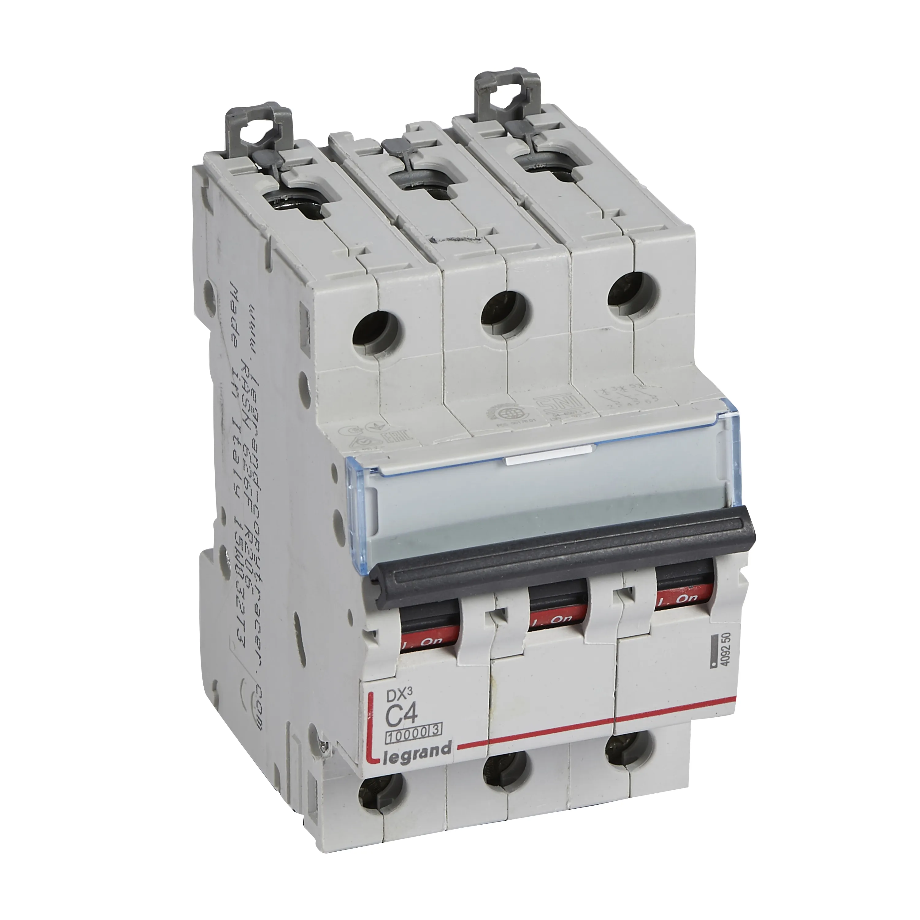 Выключатель автоматический трехполюсный 4а c dx3 10kа/16kа LEGRAND/DACCORD 409250