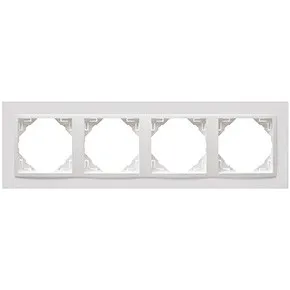 Efapel 90940 TBB 4-х местная рамка, белый/белый Efapel 90940 TBB