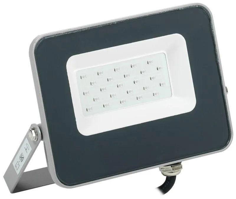 Прожектор светодиодный сдо 07-20b blue ip65 серый iek IEK LPDO7B-01-20-K03