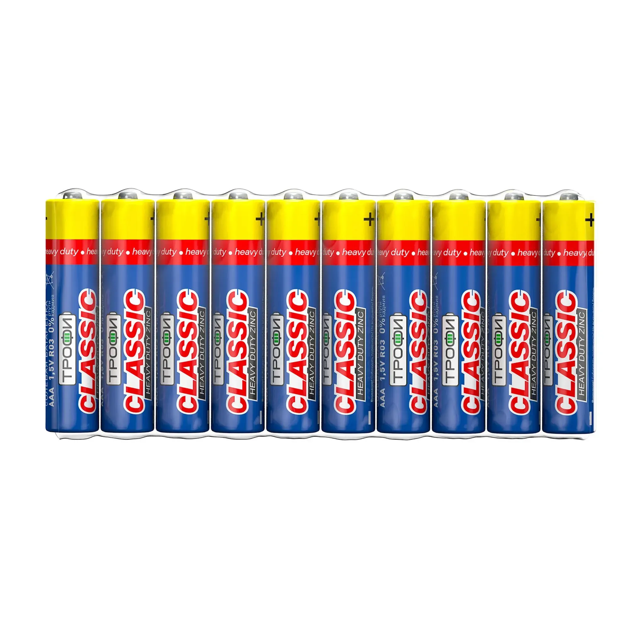 Батарейка Трофи R03-10S CLASSIC HEAVY DUTY Zinc (60/1200/66000) ЭРА Б0042309