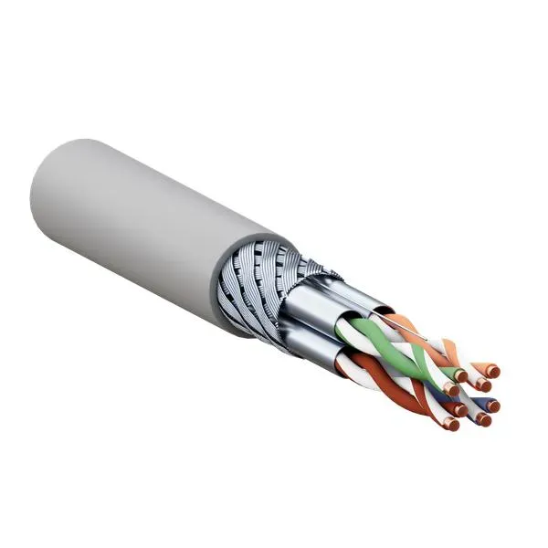 Витая пара TERACOM CS Cat.6A S/FTP 4 пары solid   0,57мм оболочка LSZH нг(А)-HF цвет серый (упак.   305м)